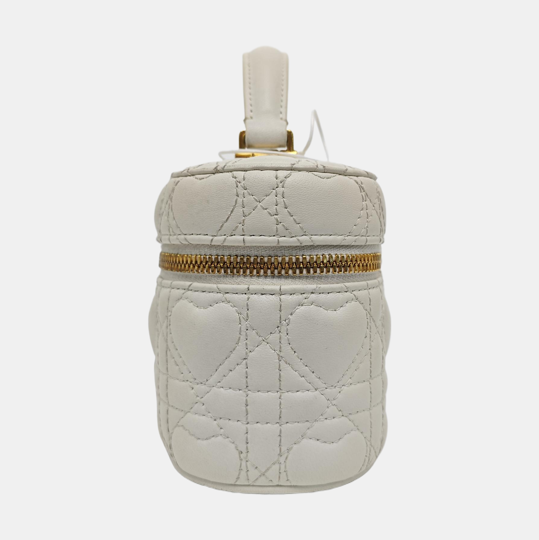 Dioramour Lady Dior Mini Cannage Lambskin White