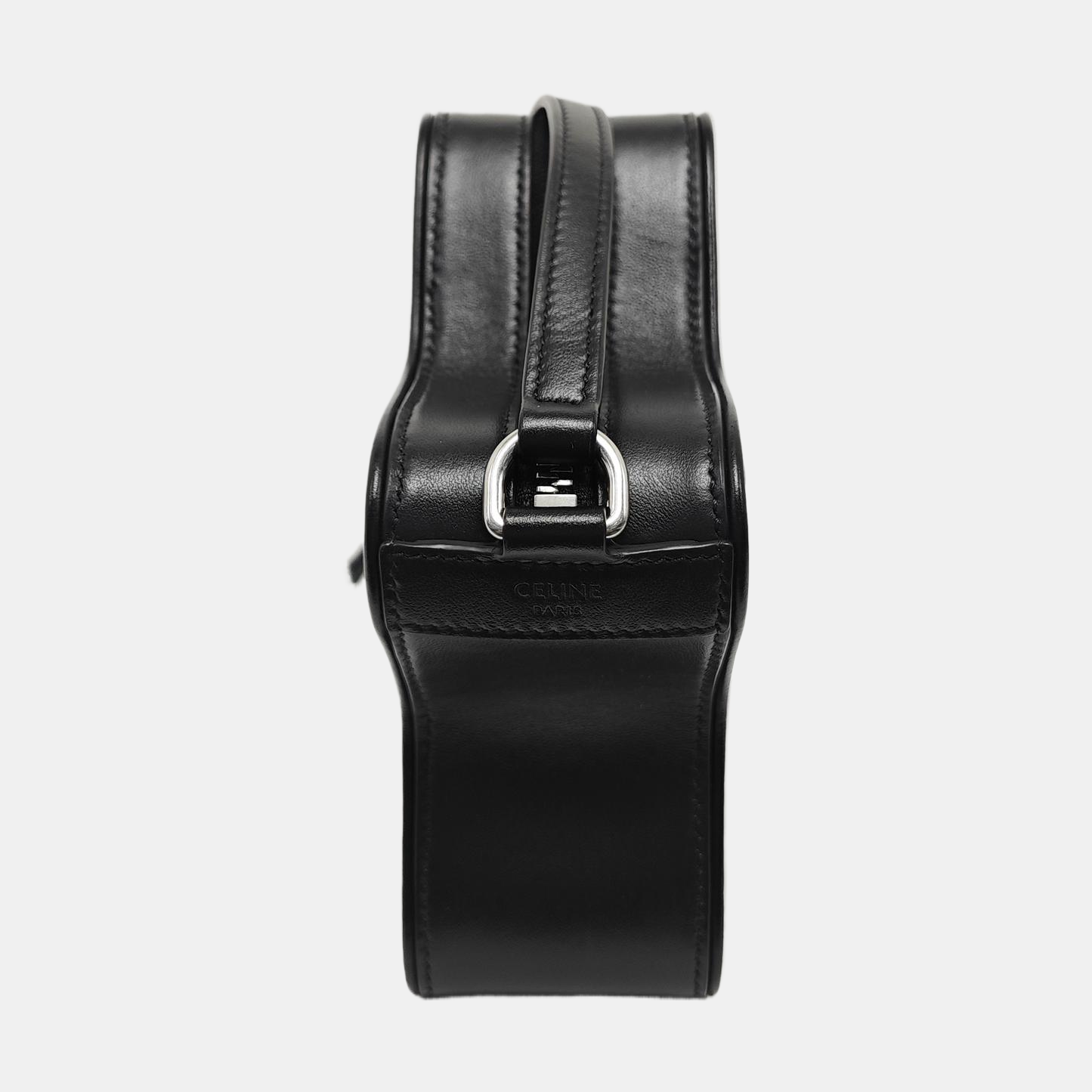 Calfskin Shoulder Bag Small Black