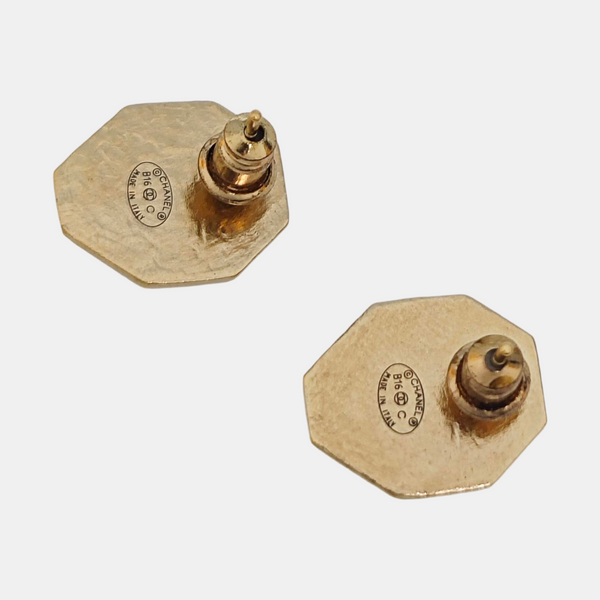 Metal Gold Stud Earrings