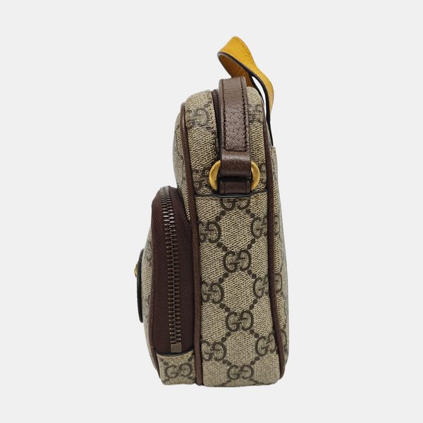 Neo Vintage Mini Monogram Coated Canvas Brown