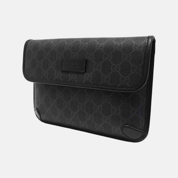Neo Vintage Monogram Coated Canvas Black