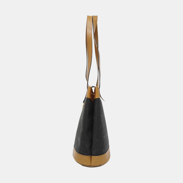 Oblique Coated Canvas Black