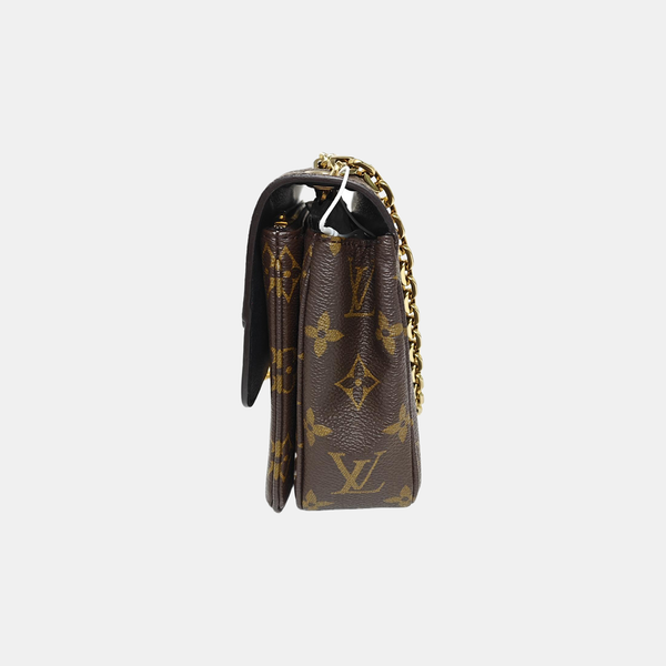 MARCEAU Monogram Coated Canvas Brown