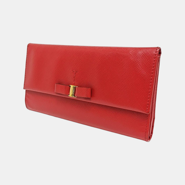 Vara Calfskin Red Wallet