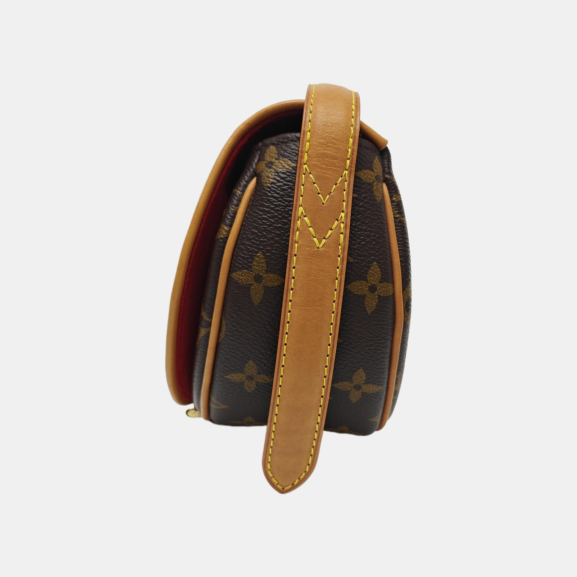 TAMBOURINE Monogram Coated Canvas Brown