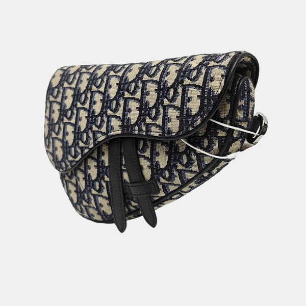 Saddle Mini Oblique Canvas Beige