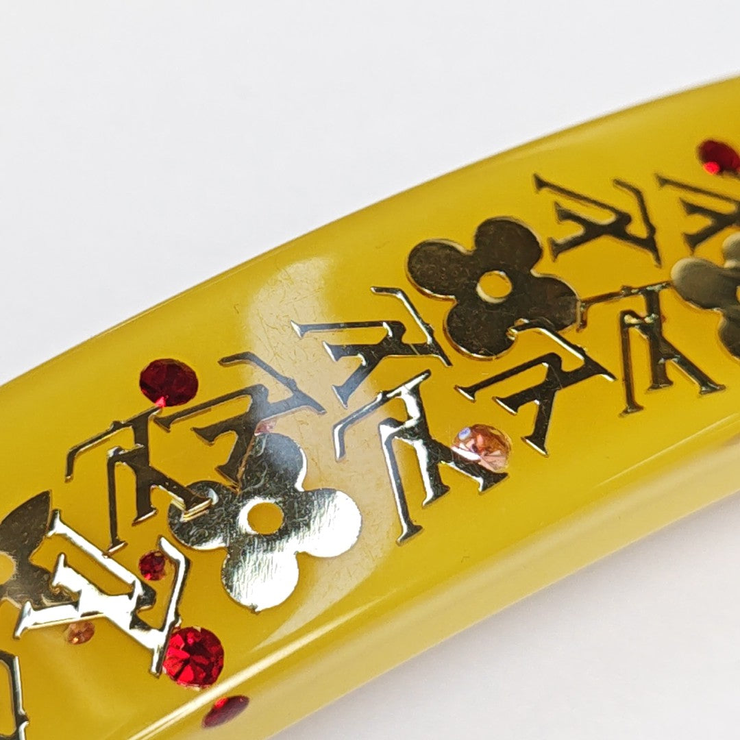 Synthetic Hair Clip Yellow