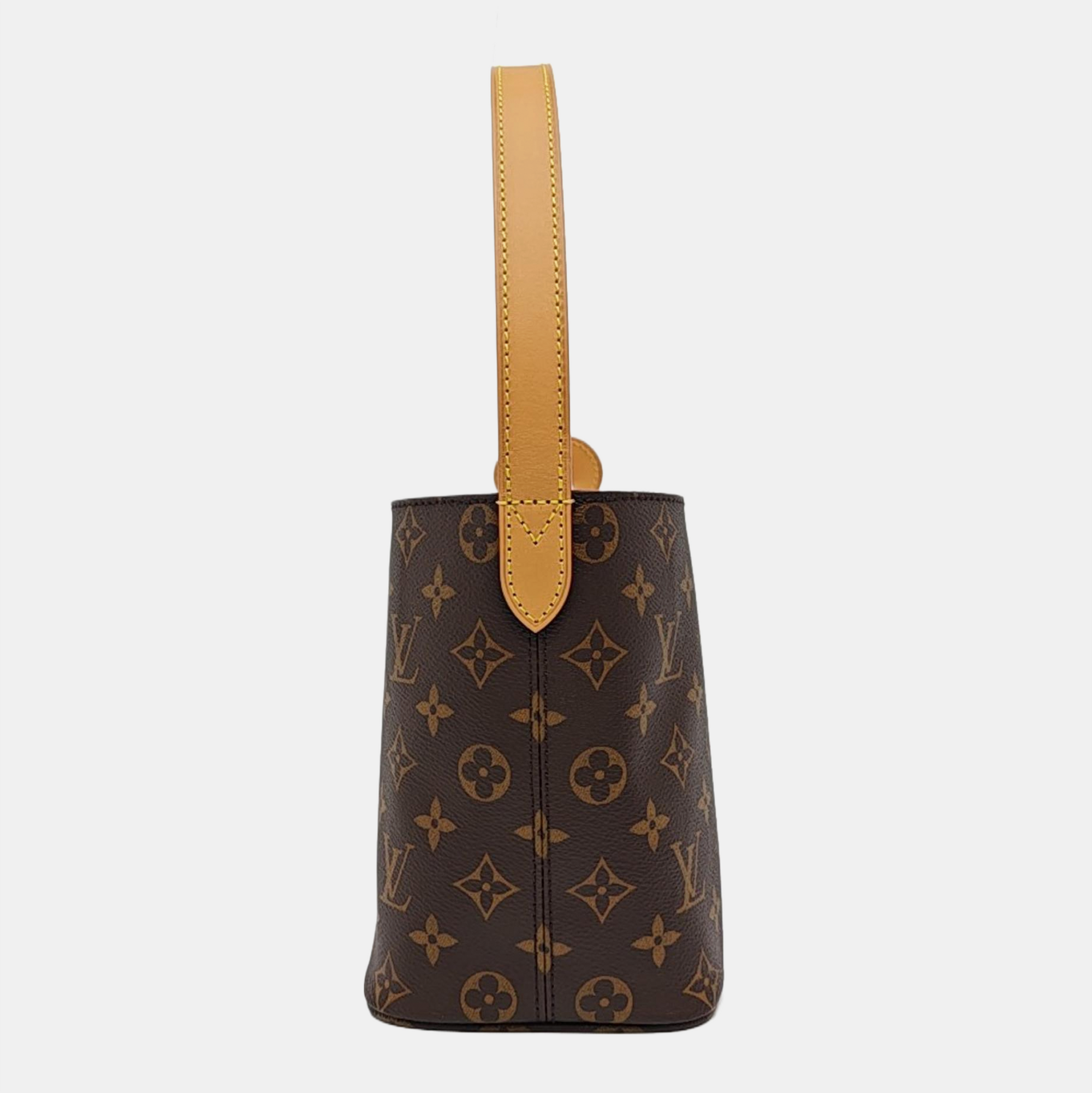ALL IN BB Monogram Coated Canvas Brown