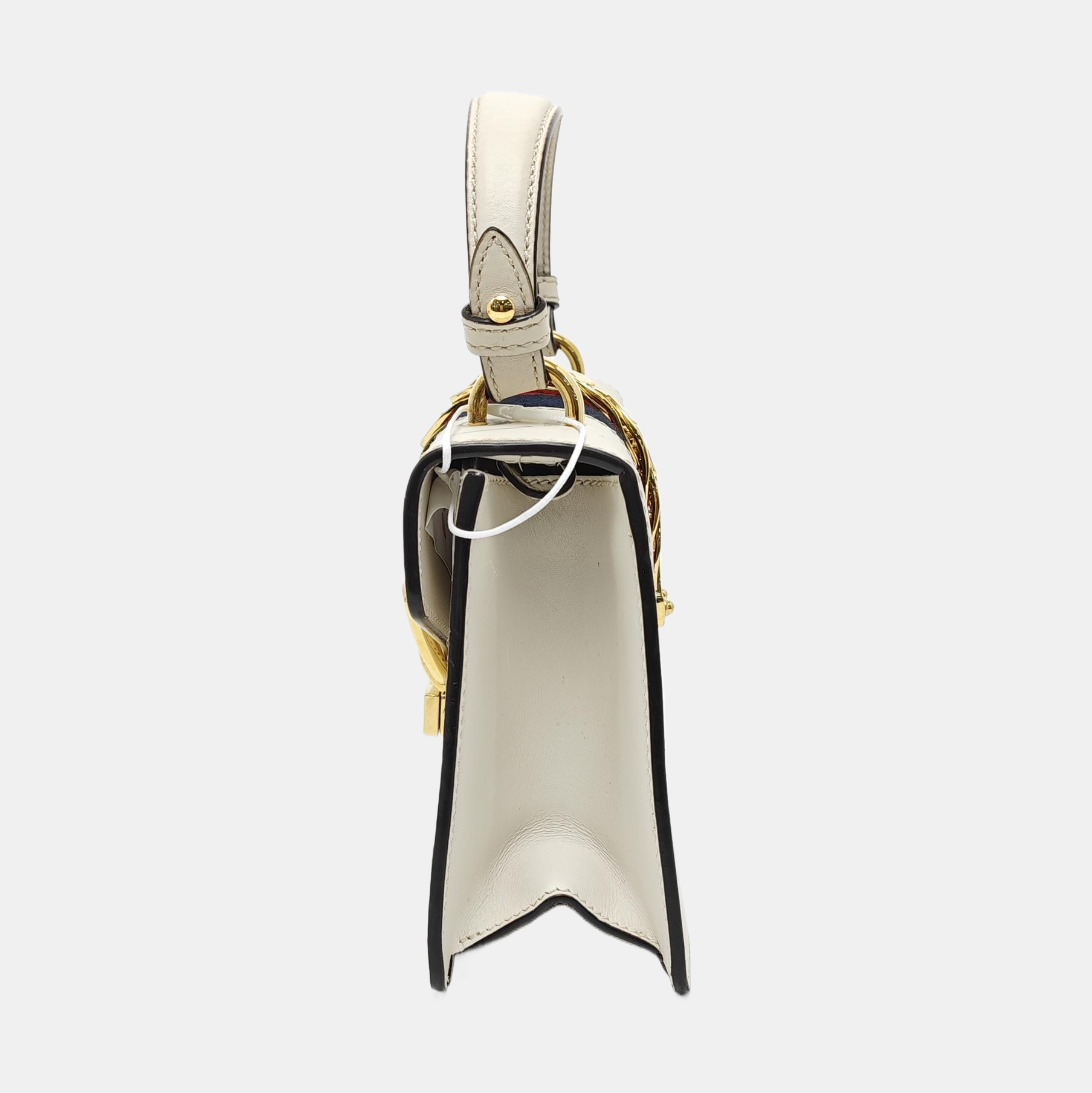 Sylvie Mini Calfskin White