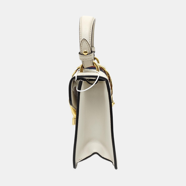 Sylvie Mini Calfskin White