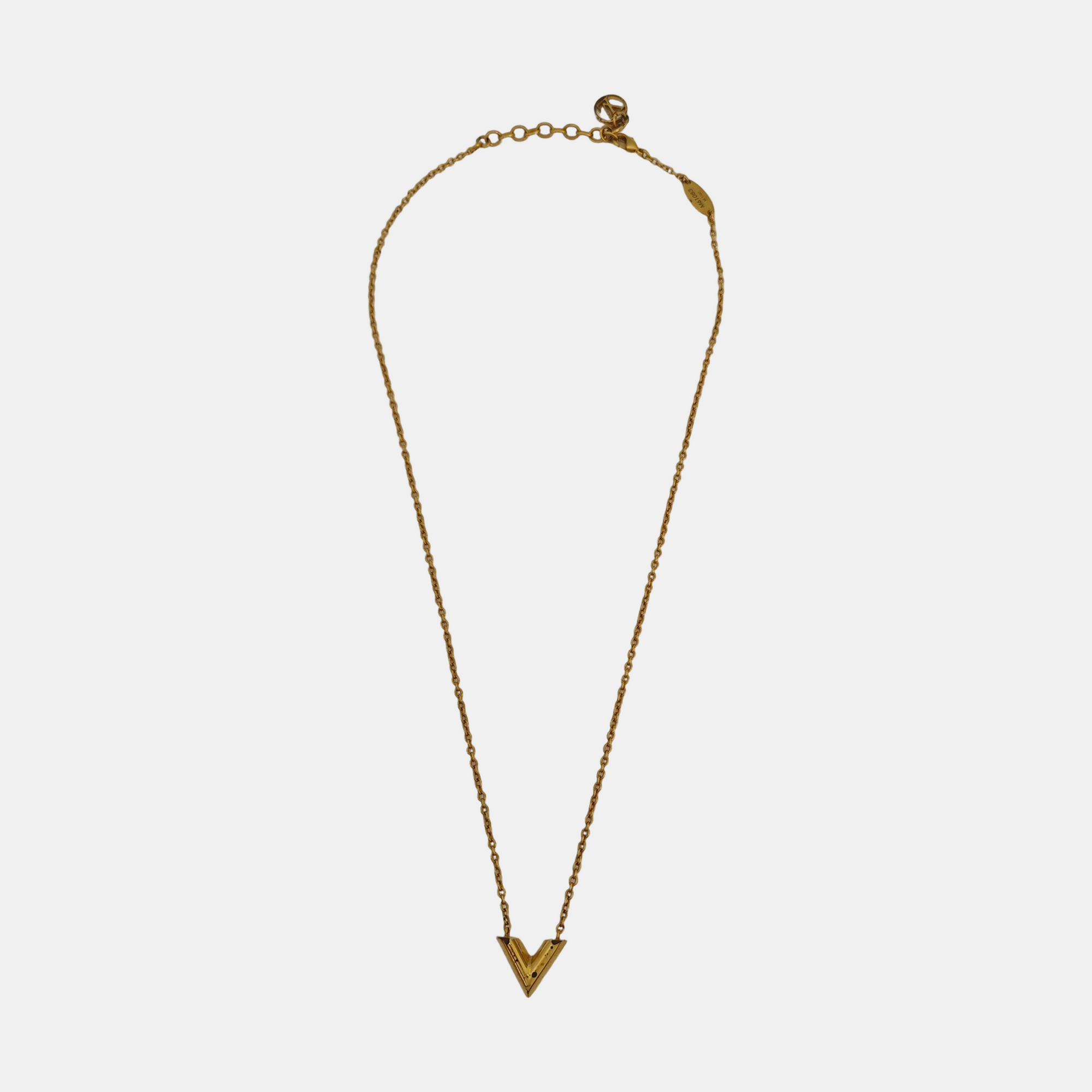 ESSENTIAL V Brass Gold Necklace