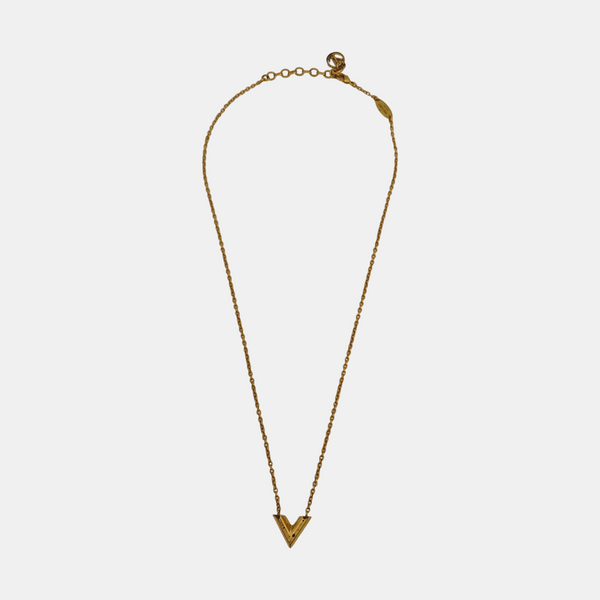 ESSENTIAL V Brass Gold Necklace