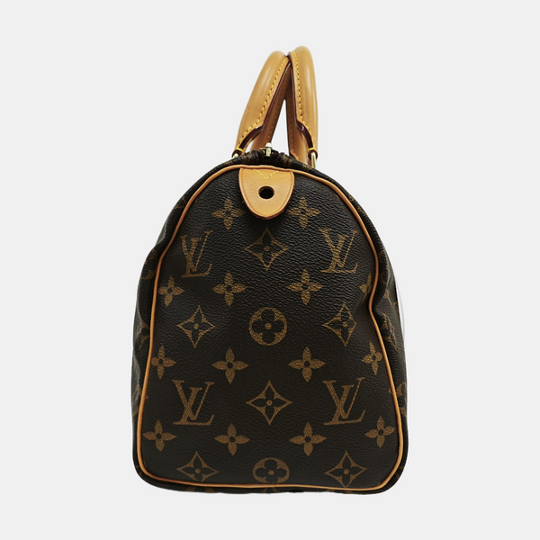 SPEEDY 25 Monogram Coated Canvas Brown