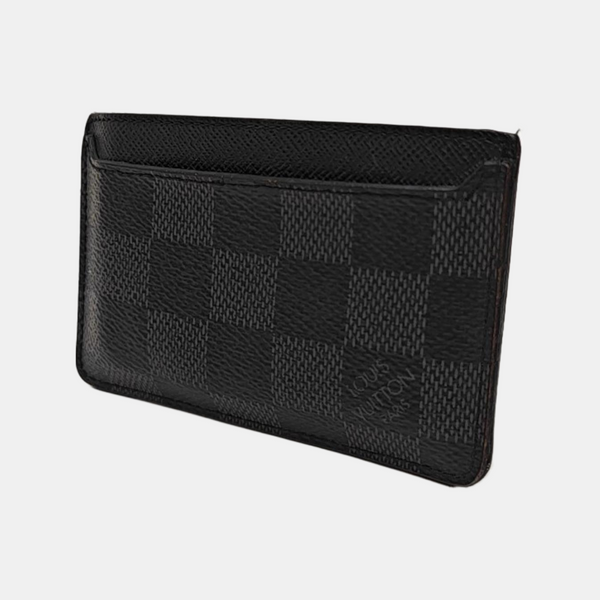 Néo Damier Graphite Coated Canvas Black Card Holder