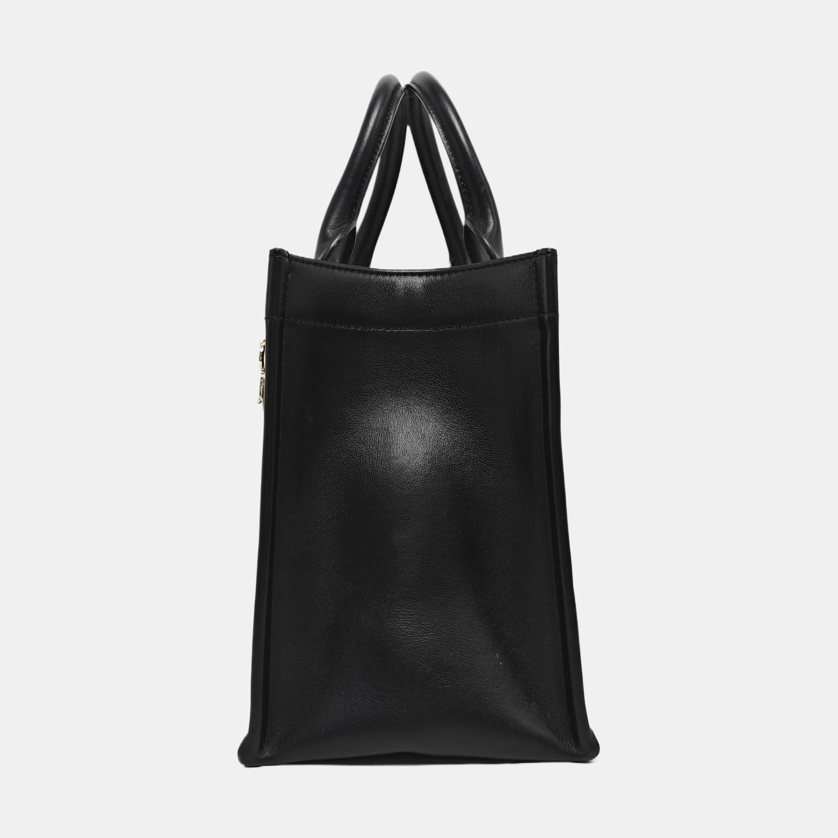 Book Tote Small Cannage Calfskin Black