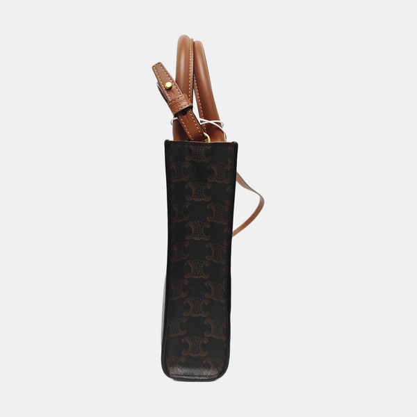 CABAS CELINE Mini Coated Canvas Brown