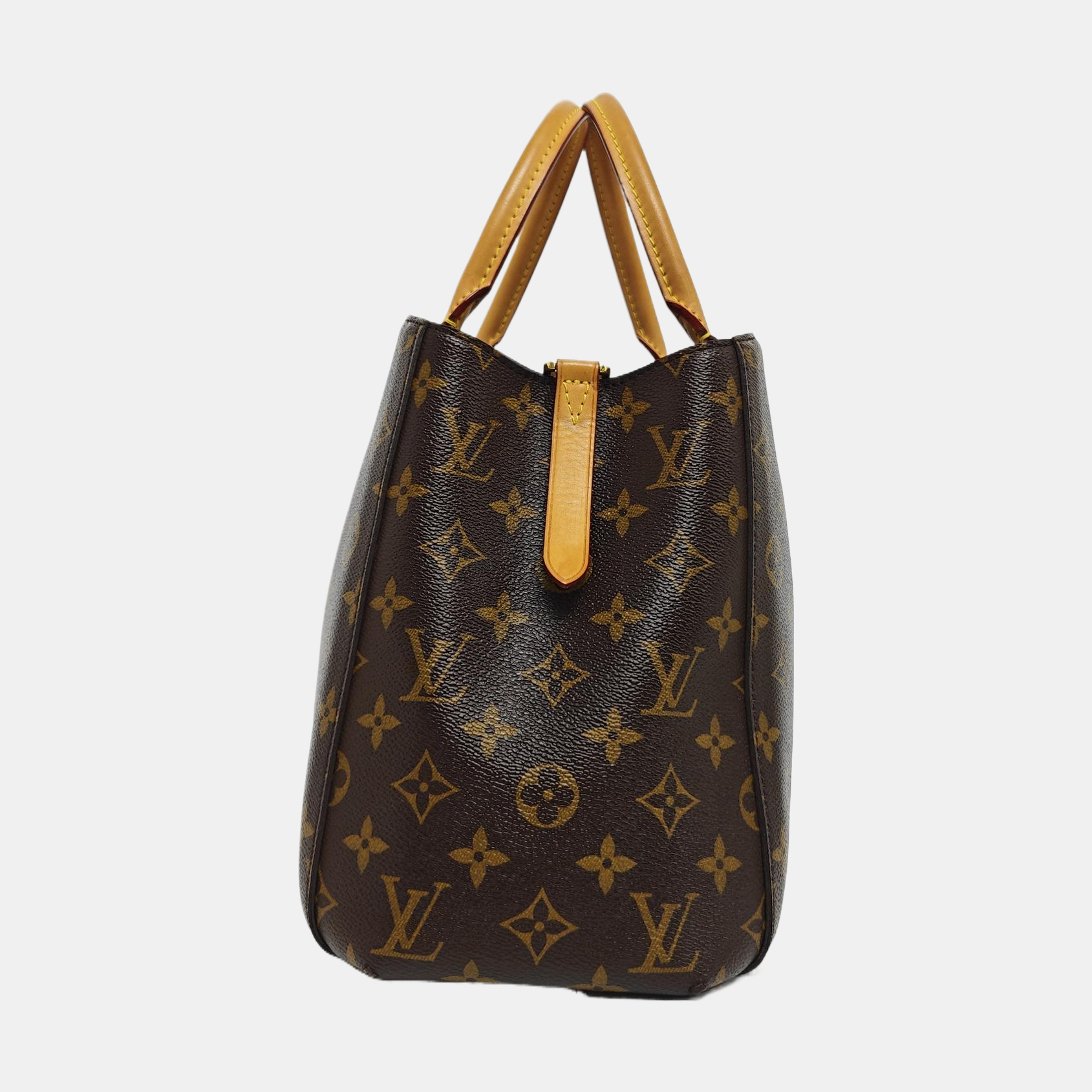 MONTAIGNE GM Monogram Coated Canvas Brown