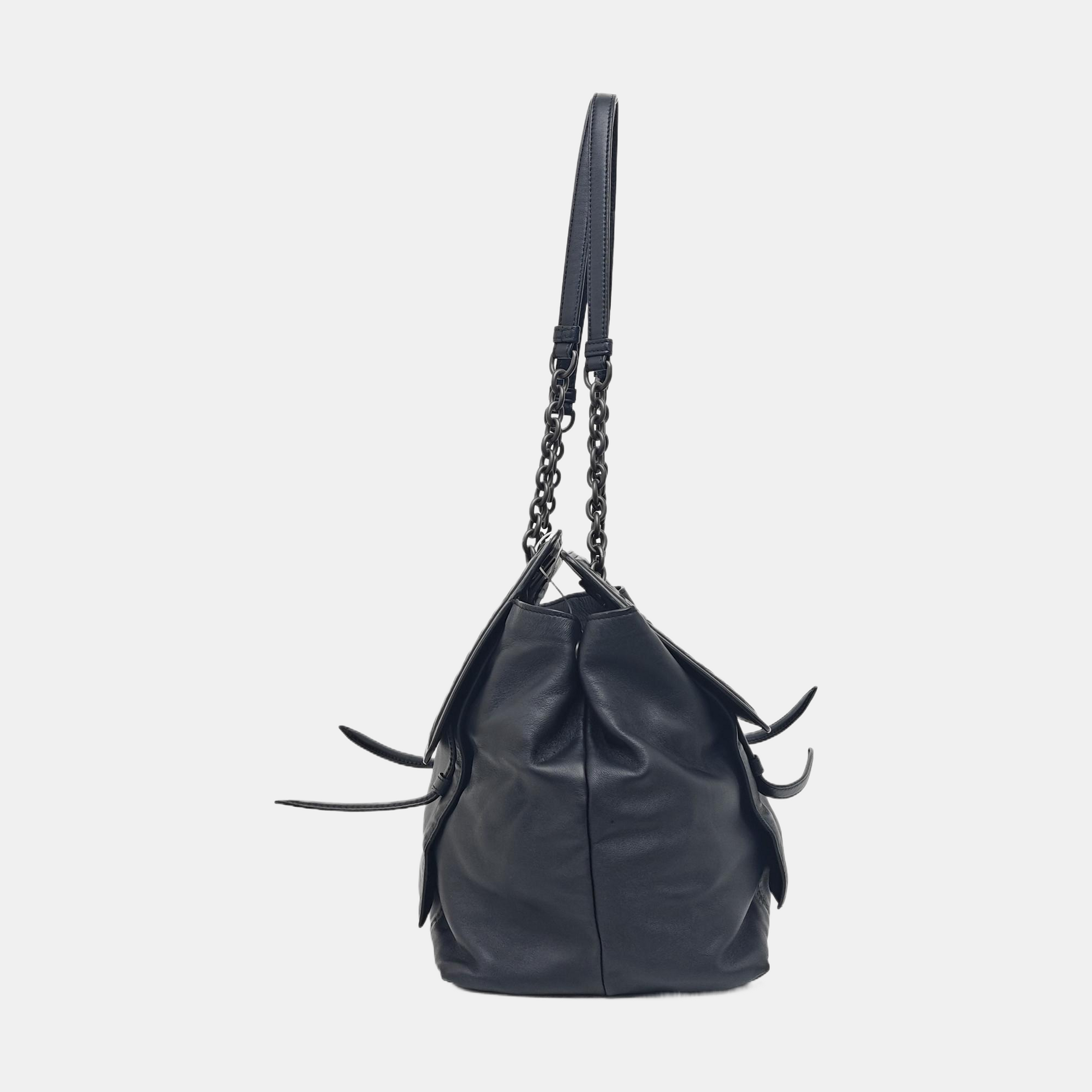 Lambskin Shoulder Bag Black