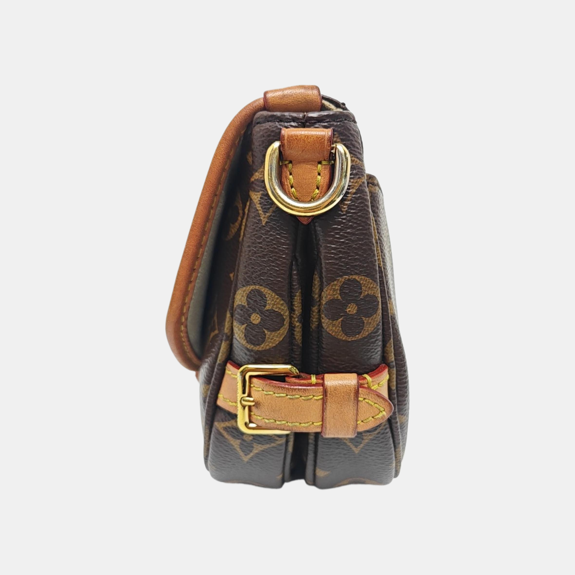 SAUMUR BB Monogram Coated Canvas Brown