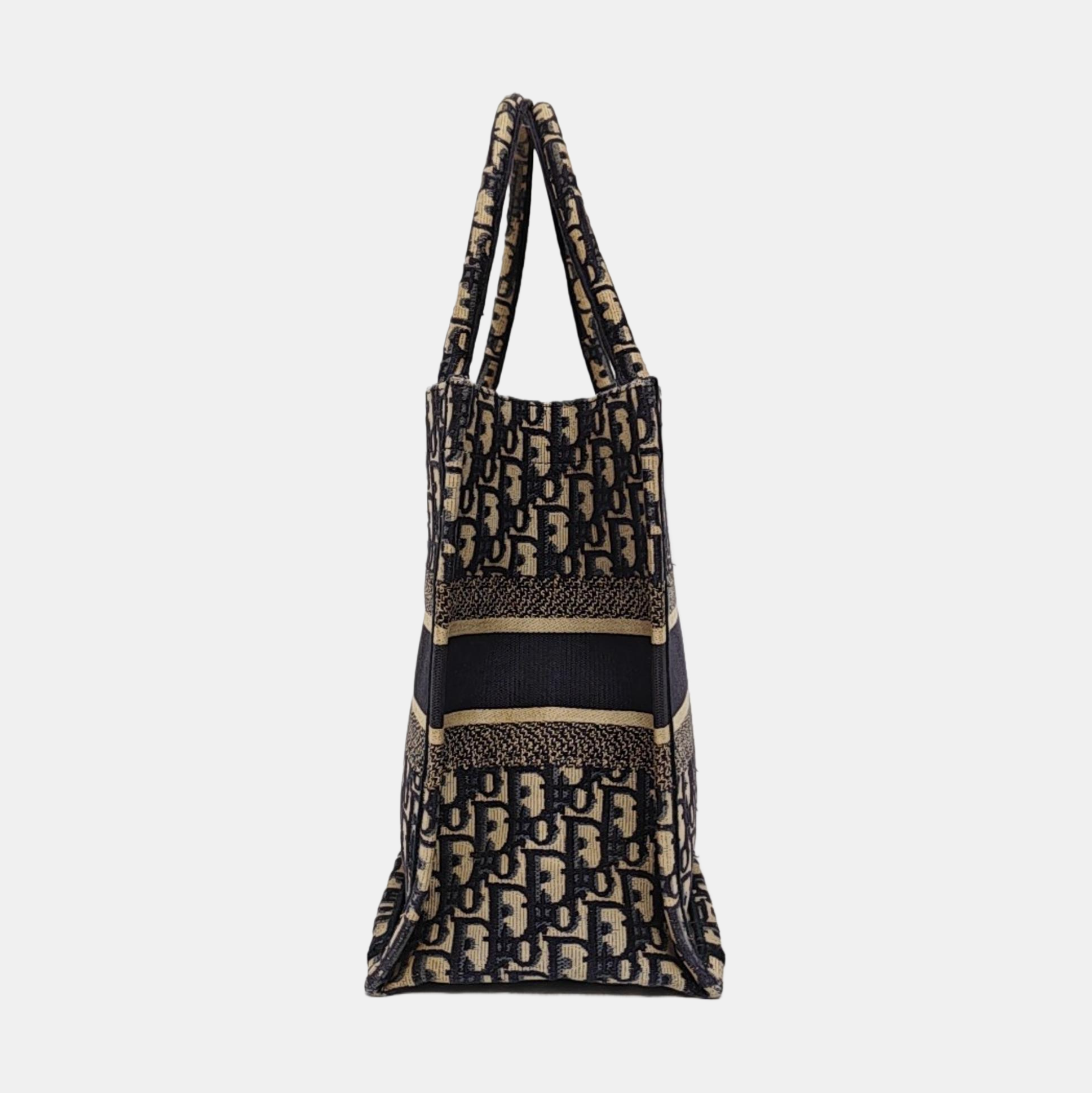 Book Tote Medium Oblique Canvas Blue