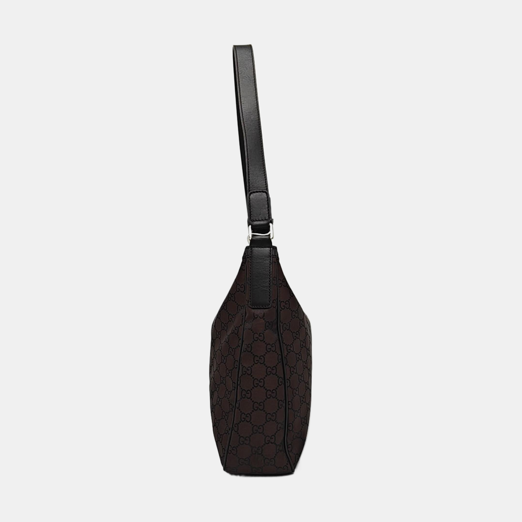 Monogram Canvas Tote Bag Brown