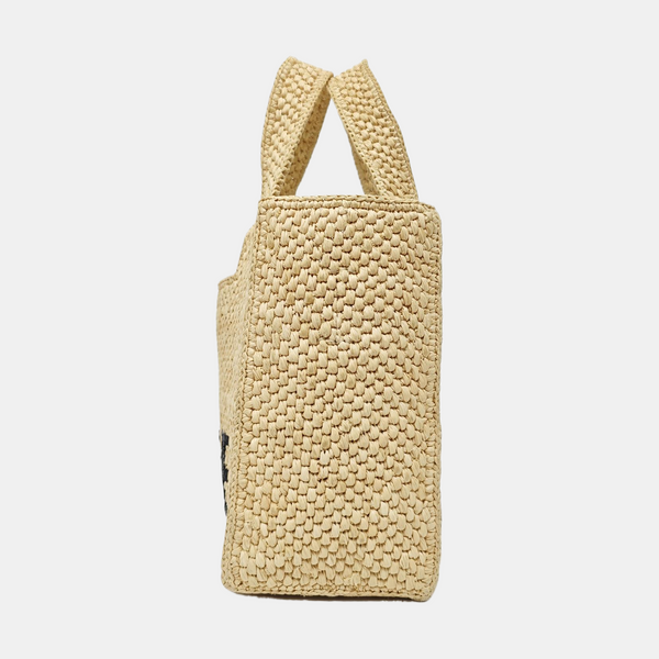 Font Tote Special Material Beige
