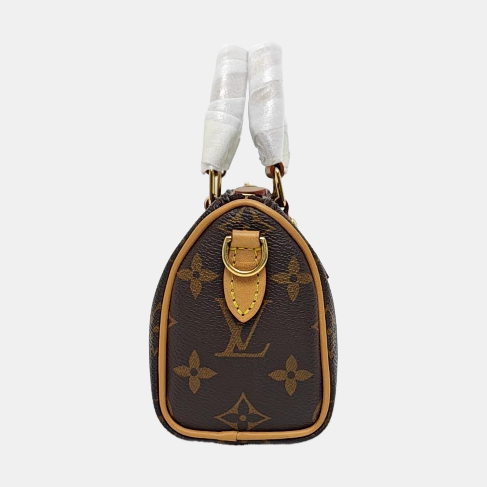 SPEEDY Nano Monogram Coated Canvas Brown