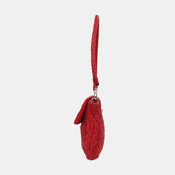 Crystal Quilted Lambskin Red