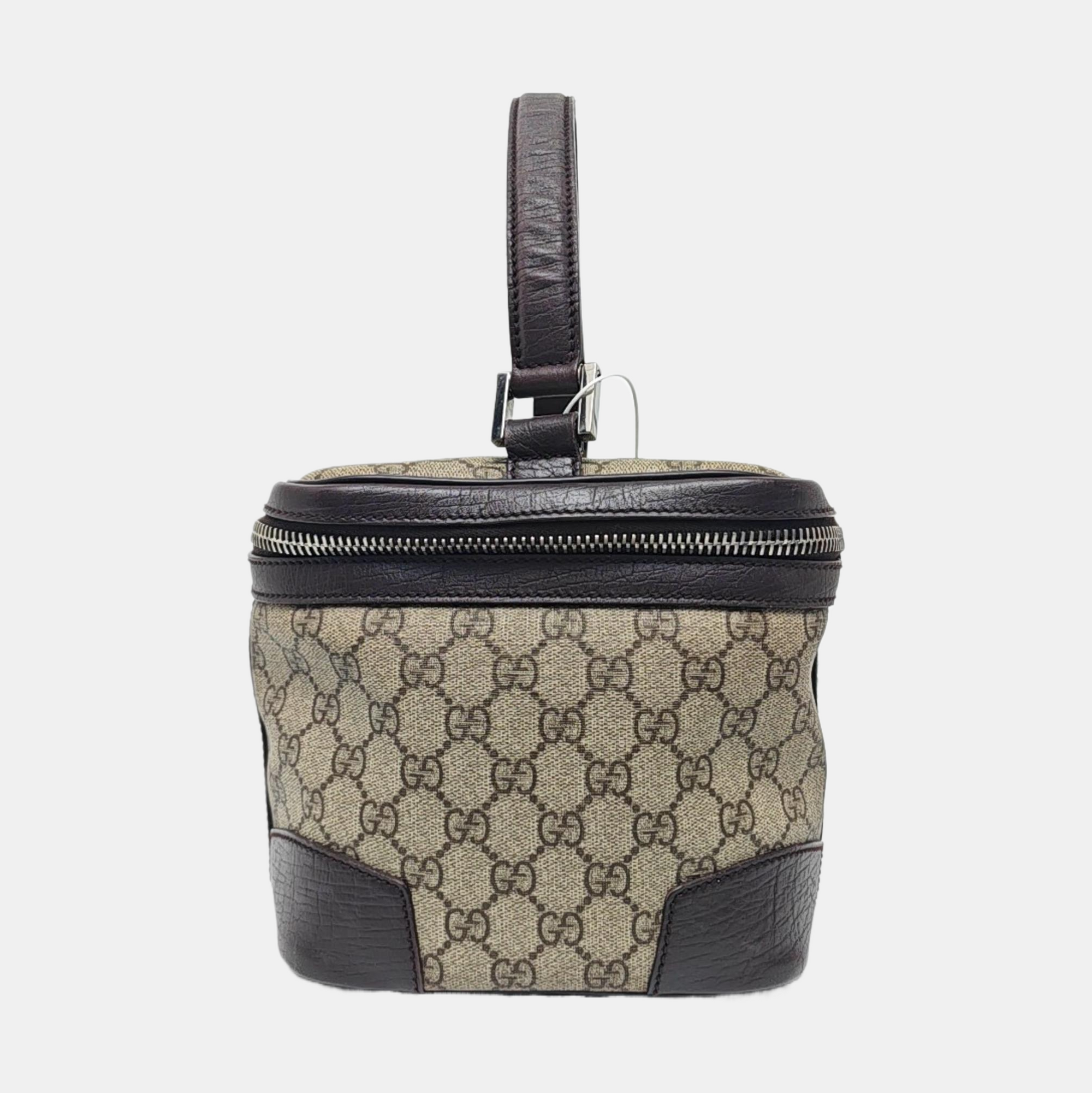 Monogram Coated Canvas Top Handle Bag Beige