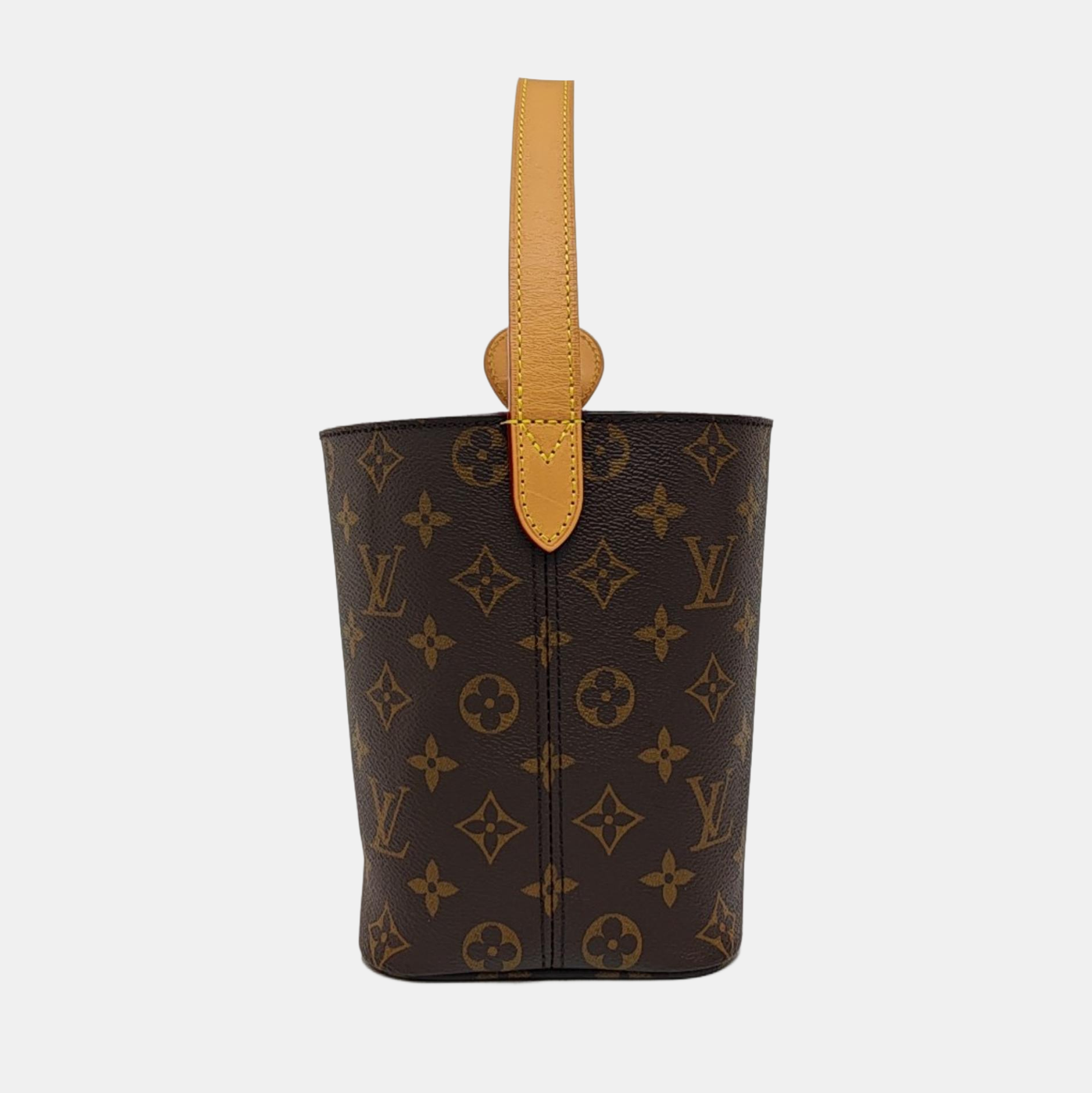 ALL IN BB Monogram Coated Canvas Brown