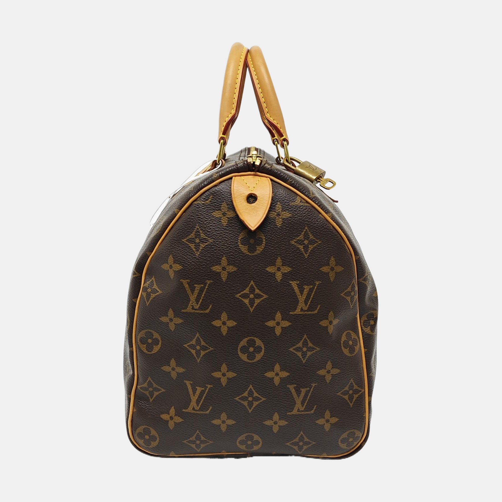 SPEEDY 35 Monogram Coated Canvas Brown