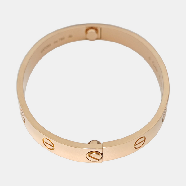 LOVE 18k Rose Gold Bangle