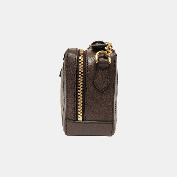 Ophidia Mini Monogram Coated Canvas Beige