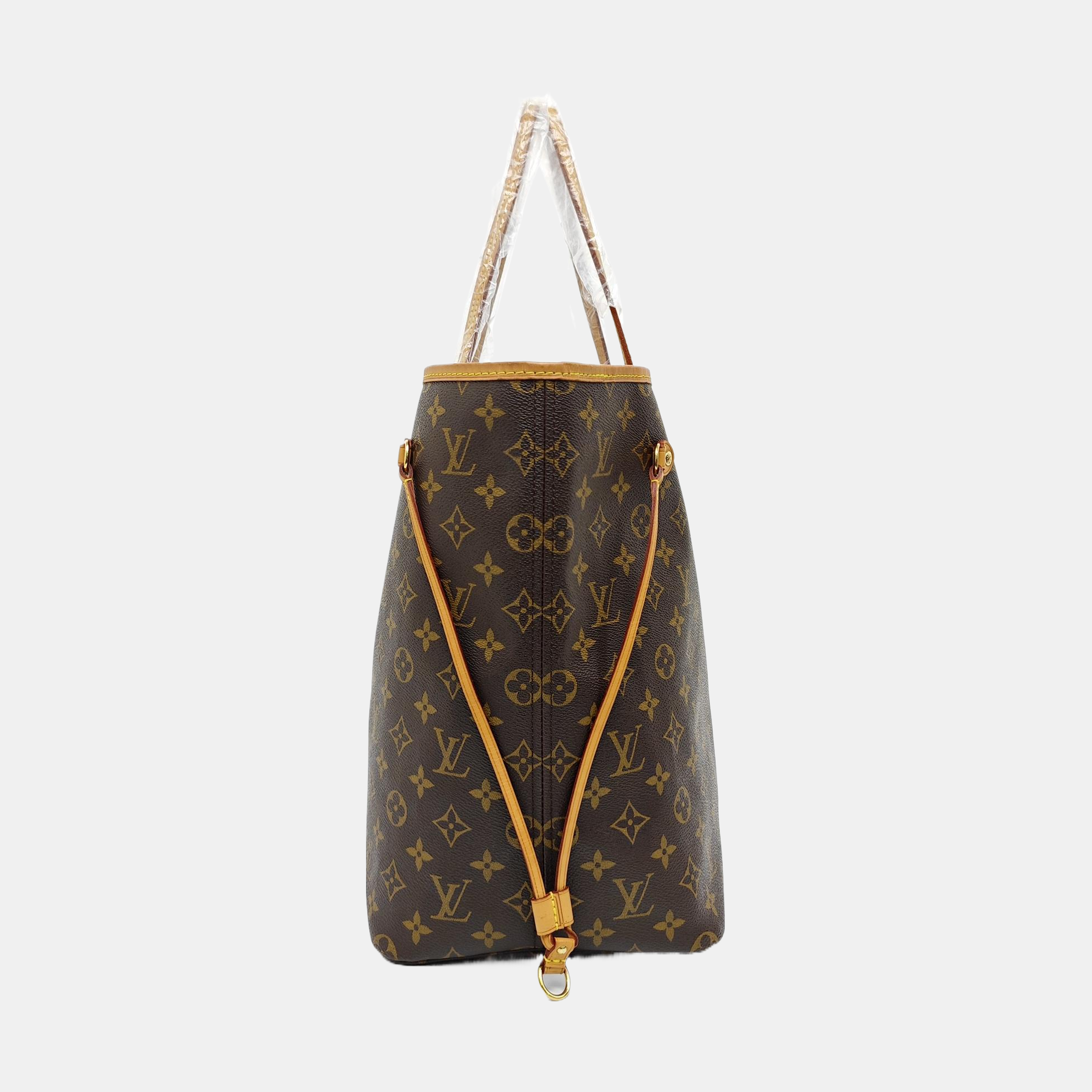 NEVERFULL GM Monogram Coated Canvas Brown