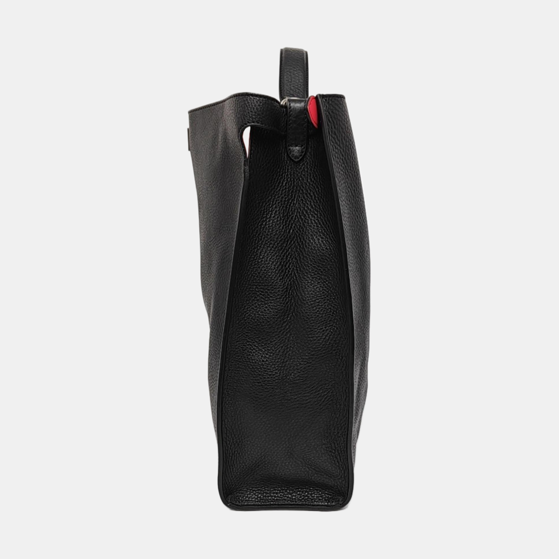 Authenticated pre-owned  Peekaboo Calfskin Black - Tote Bag at Looply
