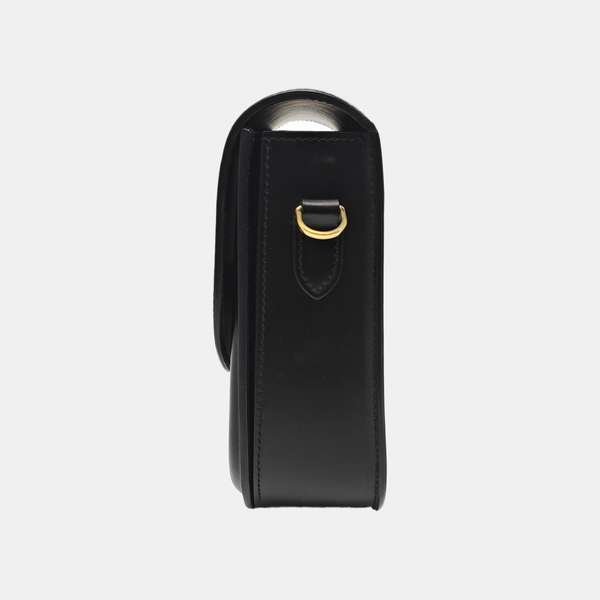 Calfskin Shoulder Bag Medium Black