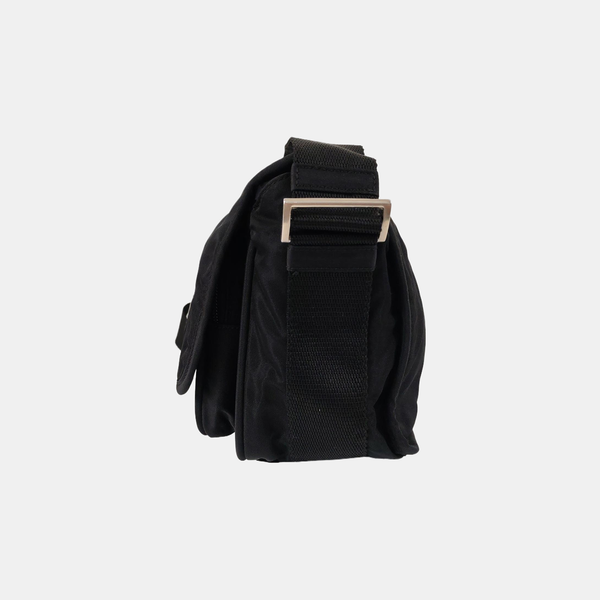 Nylon Shoulder Bag Black