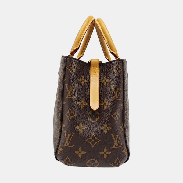 MONTAIGNE BB Monogram Coated Canvas Brown
