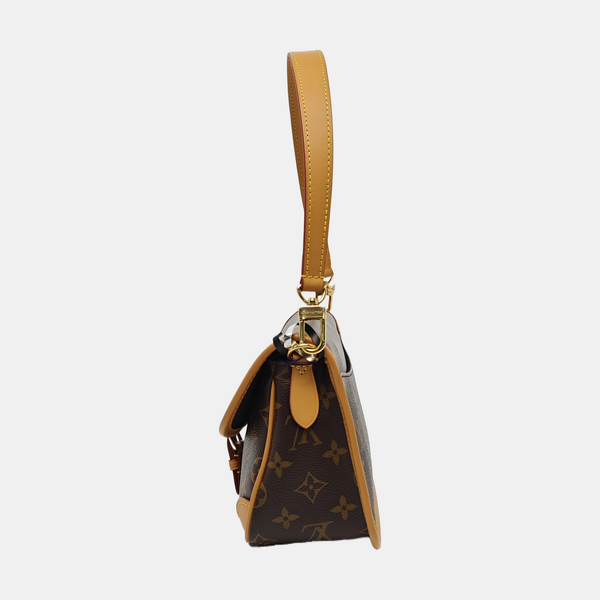 DIANE Monogram Coated Canvas Brown