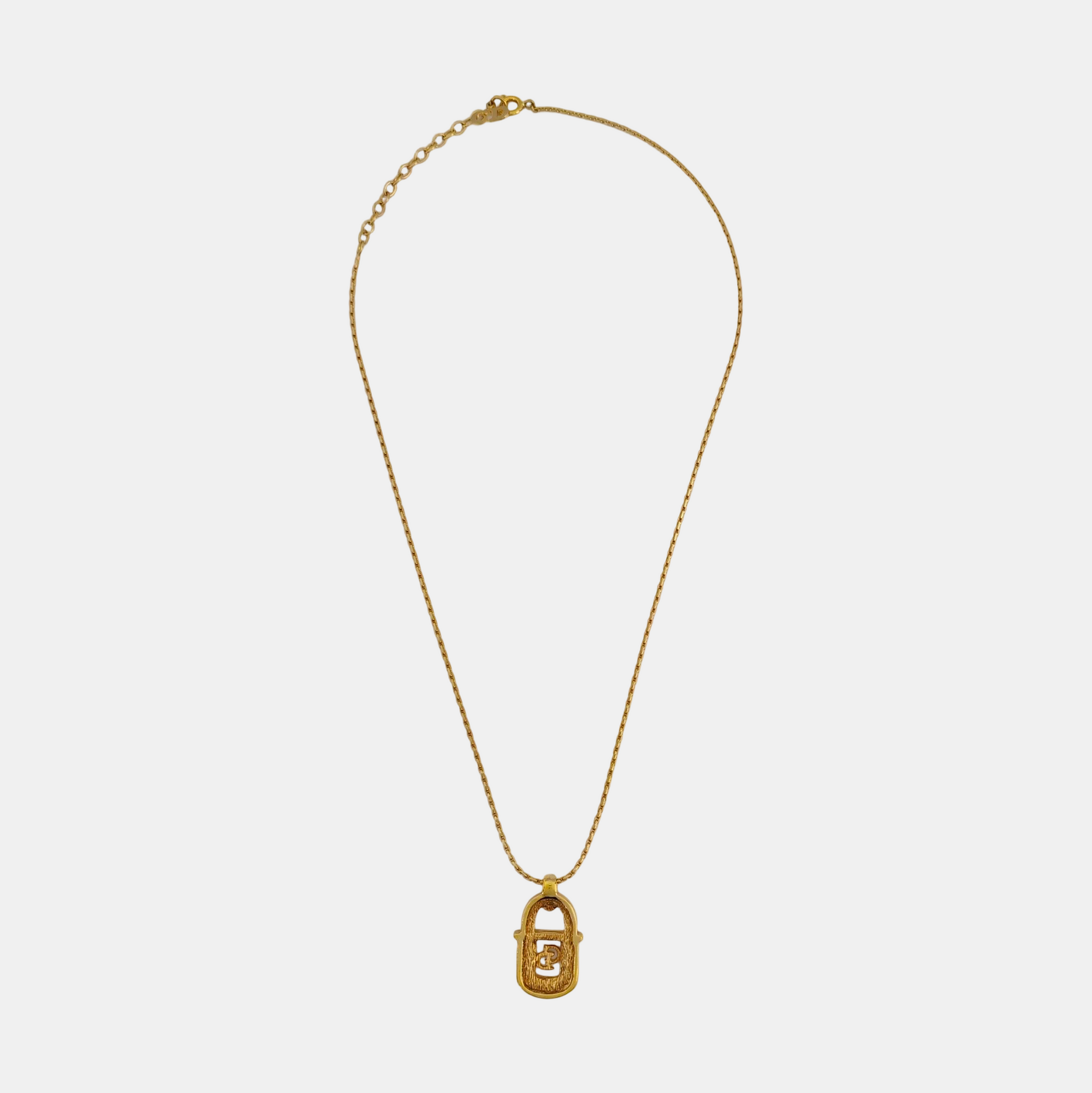 Petit CD Metal Gold Necklace