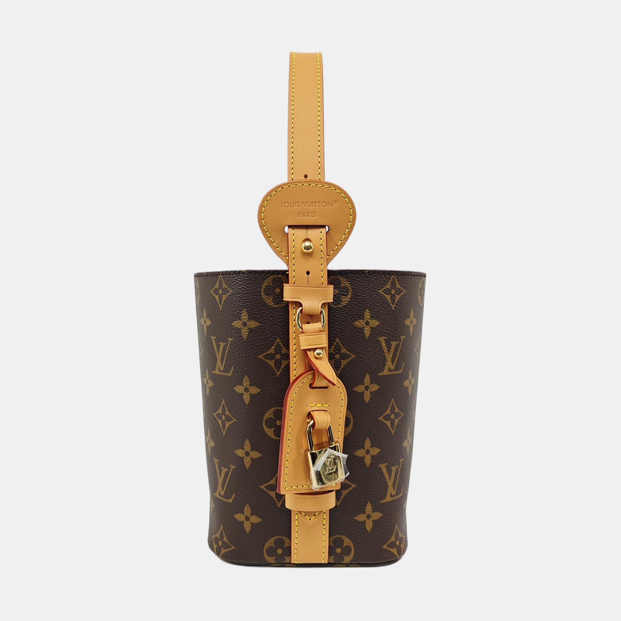 ALL IN BB Monogram Coated Canvas Brown