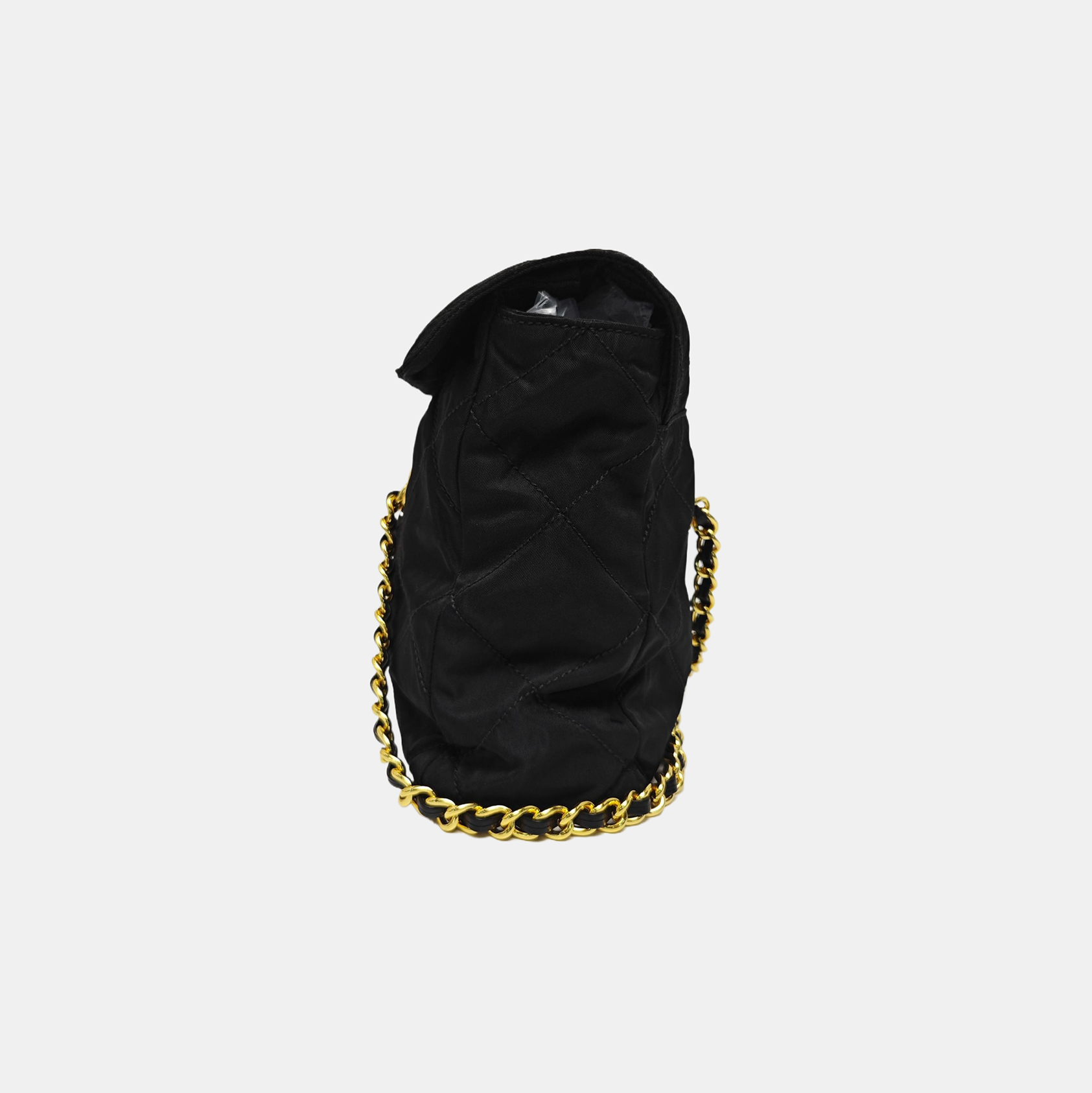Nylon Quilted Nylon Black