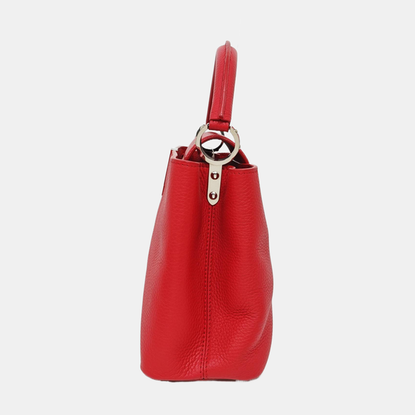 CAPUCINES MM Calfskin Red