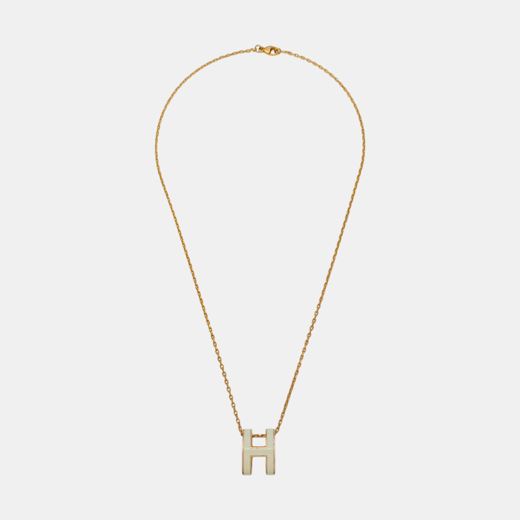 Pop H Metal Gold Necklace