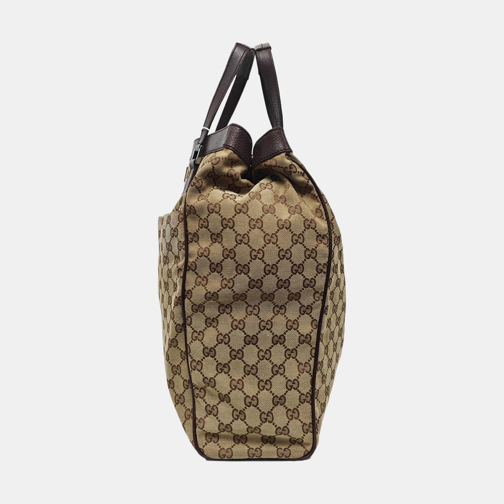Monogram Canvas Tote Bag Beige