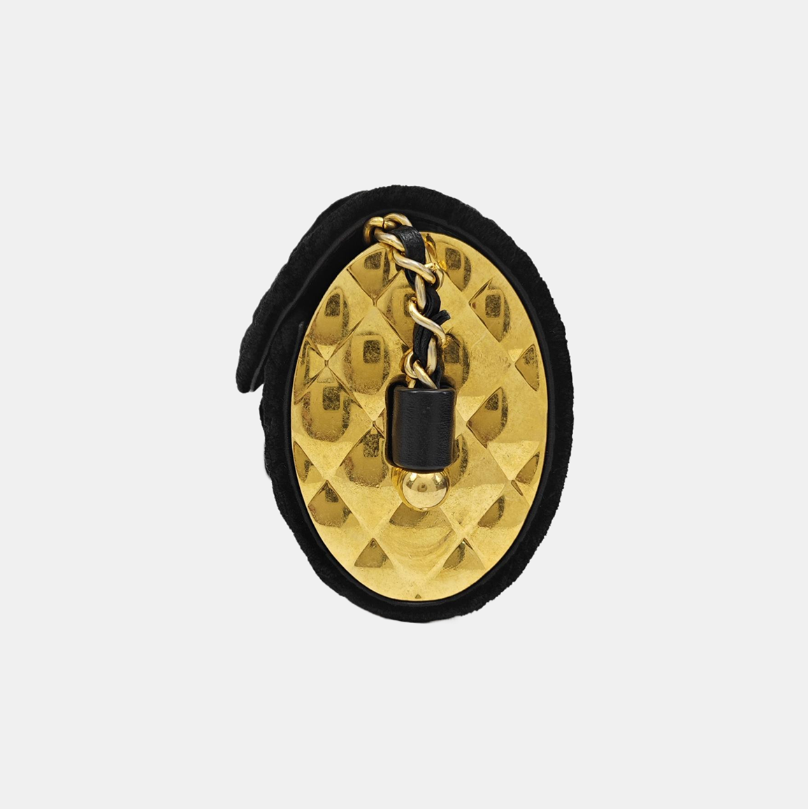 Velvet Shoulder Bag Black