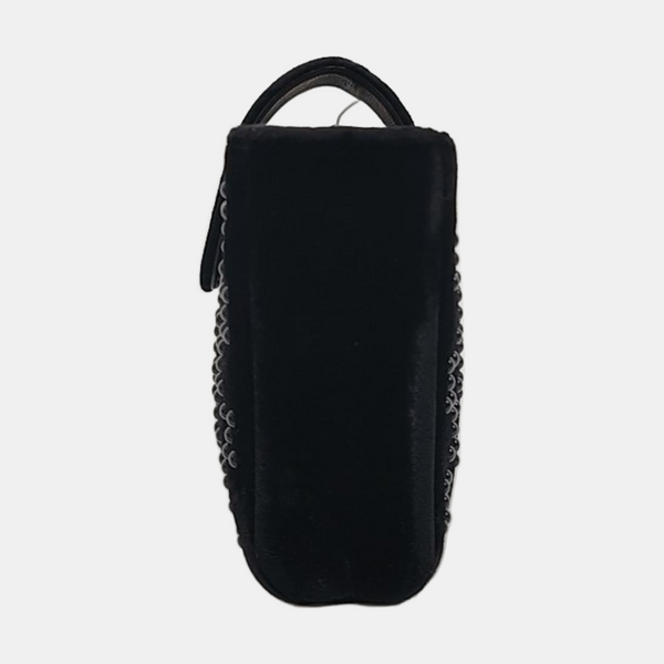 Quilted Velvet Black