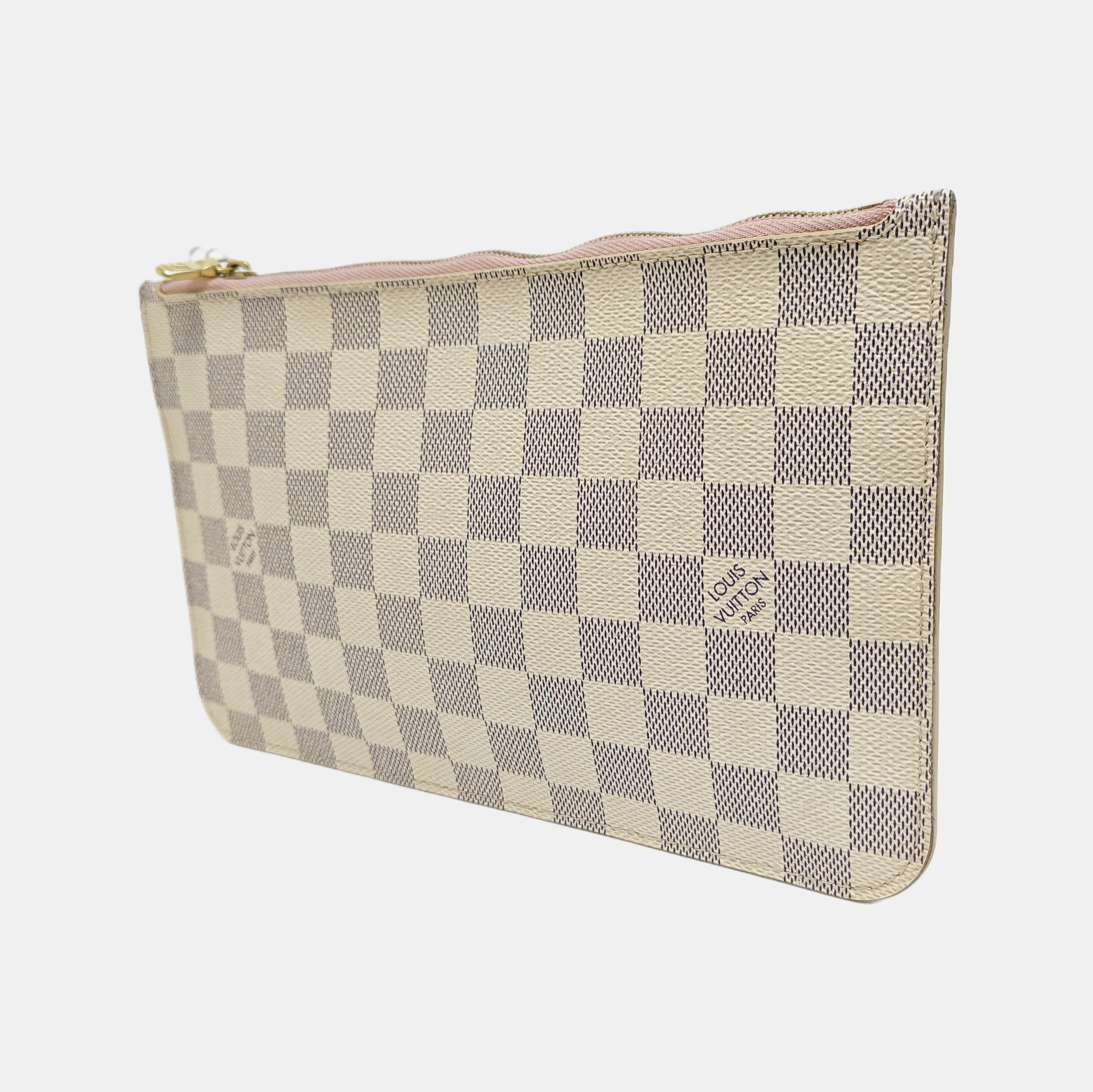 Damier Azur Coated Canvas Clutch White