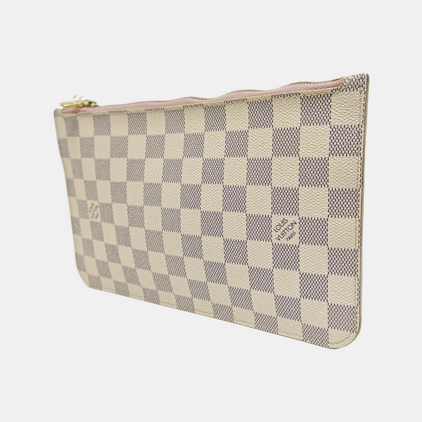 Damier Azur Coated Canvas Clutch White