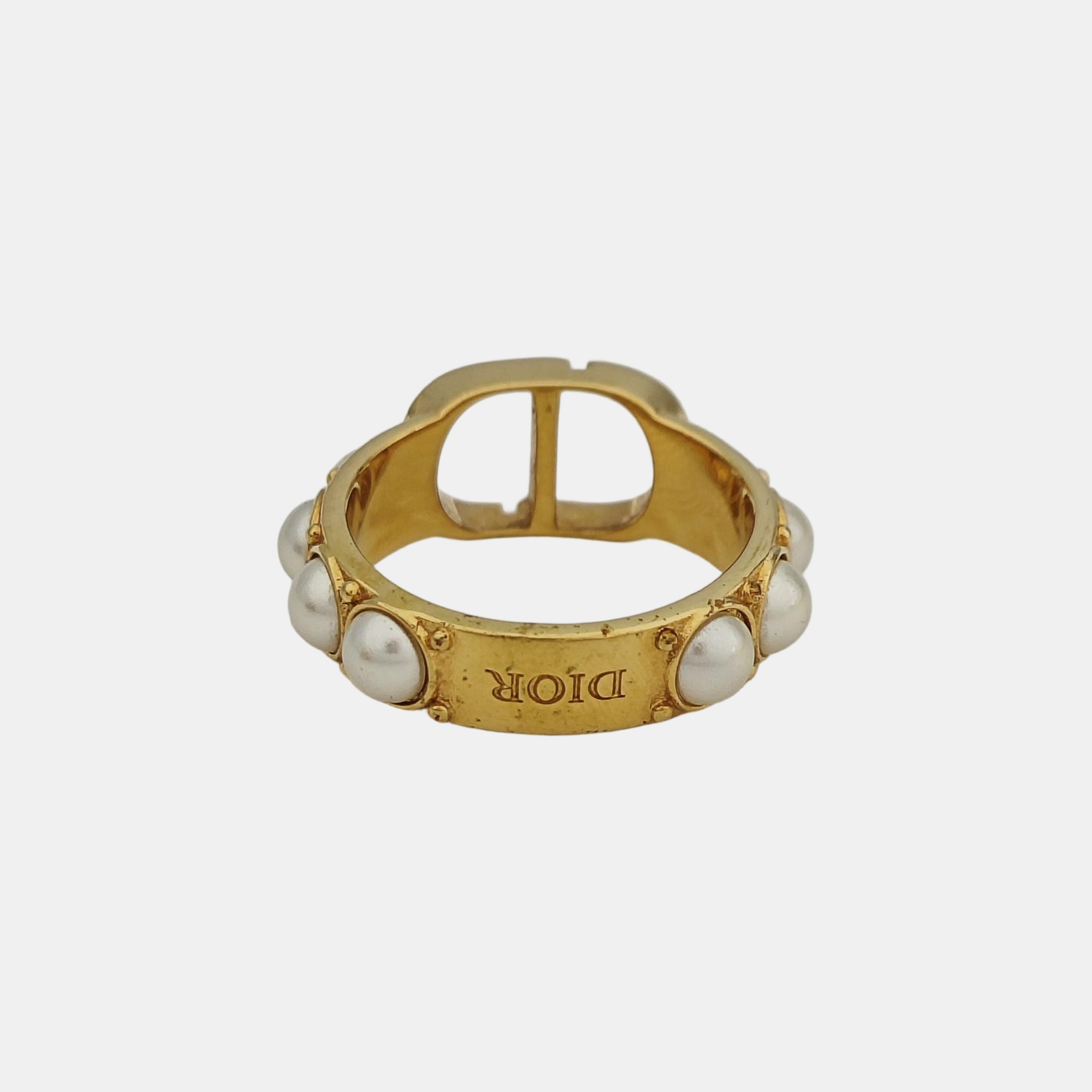 30 Montaigne Faux Pearl Gold Ring EU 53
